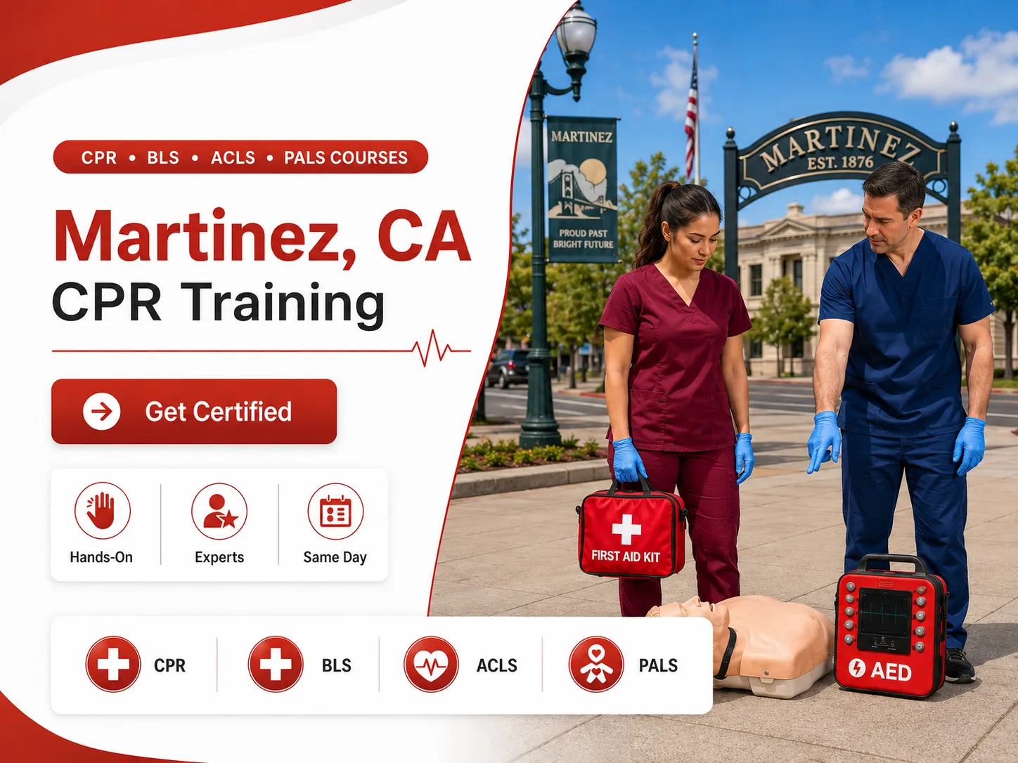 CPR BLS, ACLS & PALS Courses in Martinez, CA