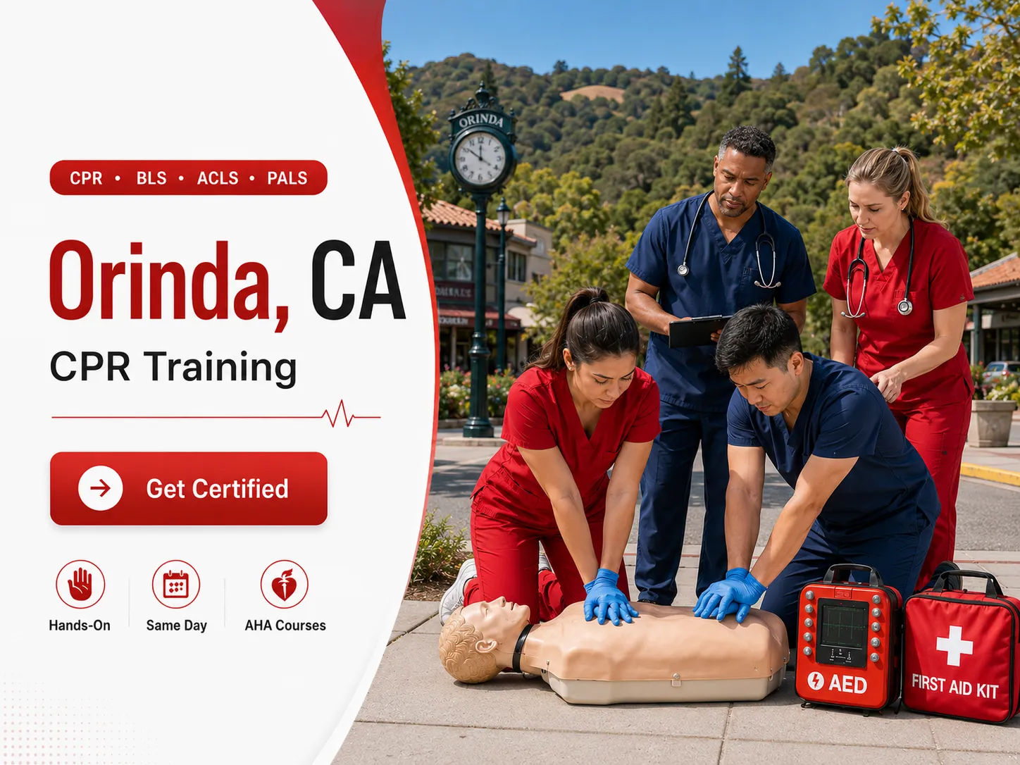 CPR BLS, ACLS & PALS Courses in Orinda, CA