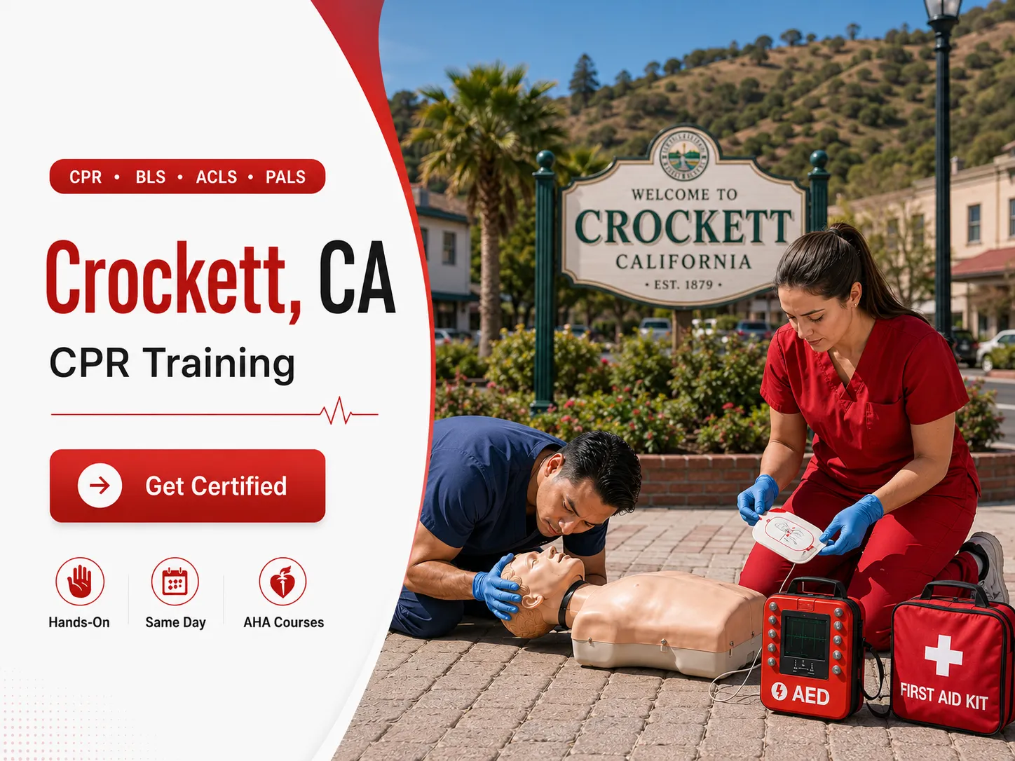 CPR & first aid course for community members in Crockett, CA