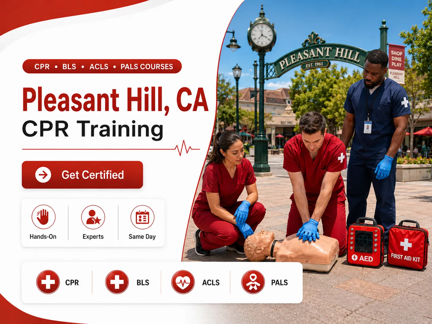CPR BLS, ACLS & PALS Courses in Pleasant Hill, CA