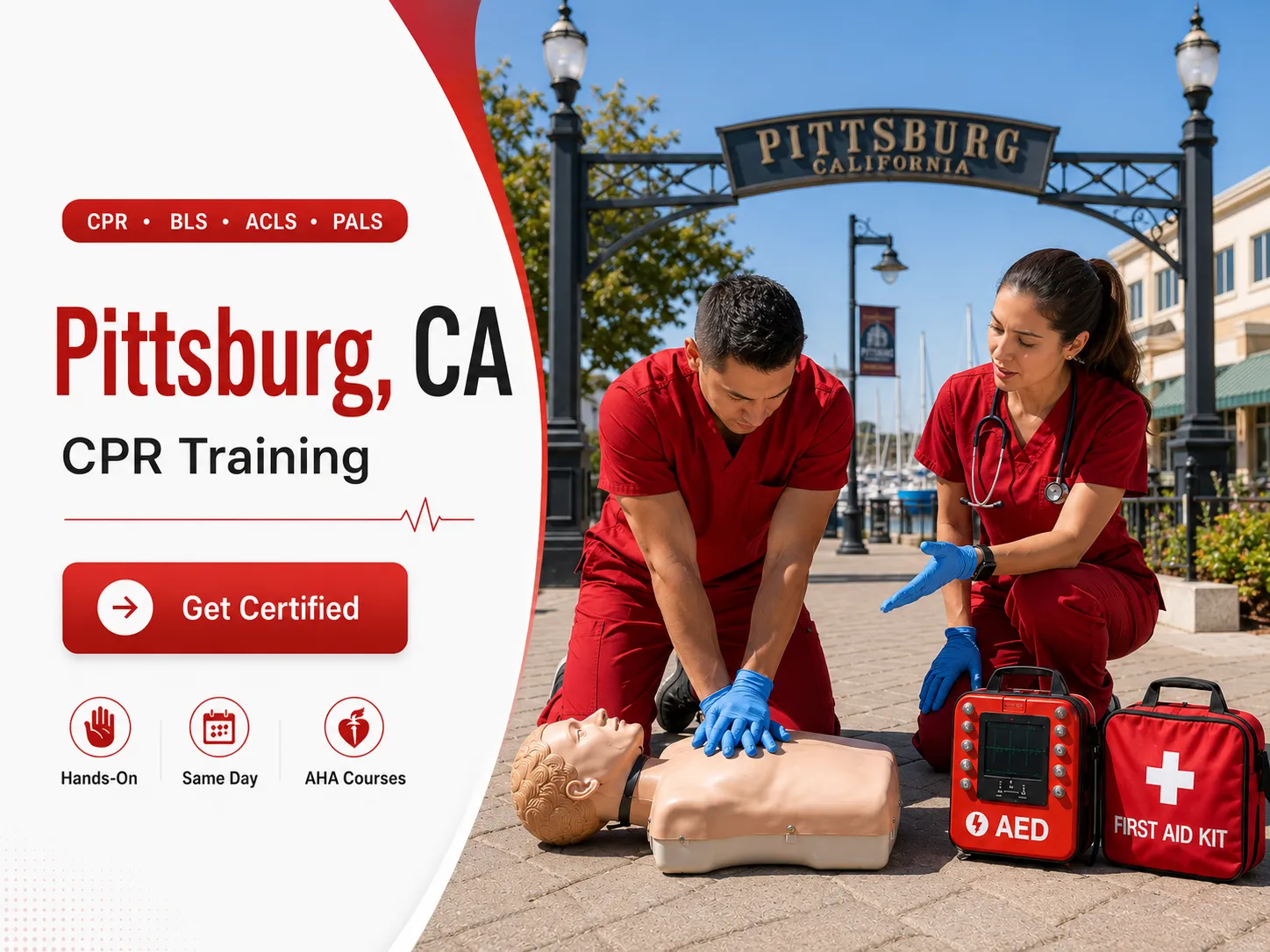 CPR, BLS, ACLS & PALS Courses in Pittsburg, CA