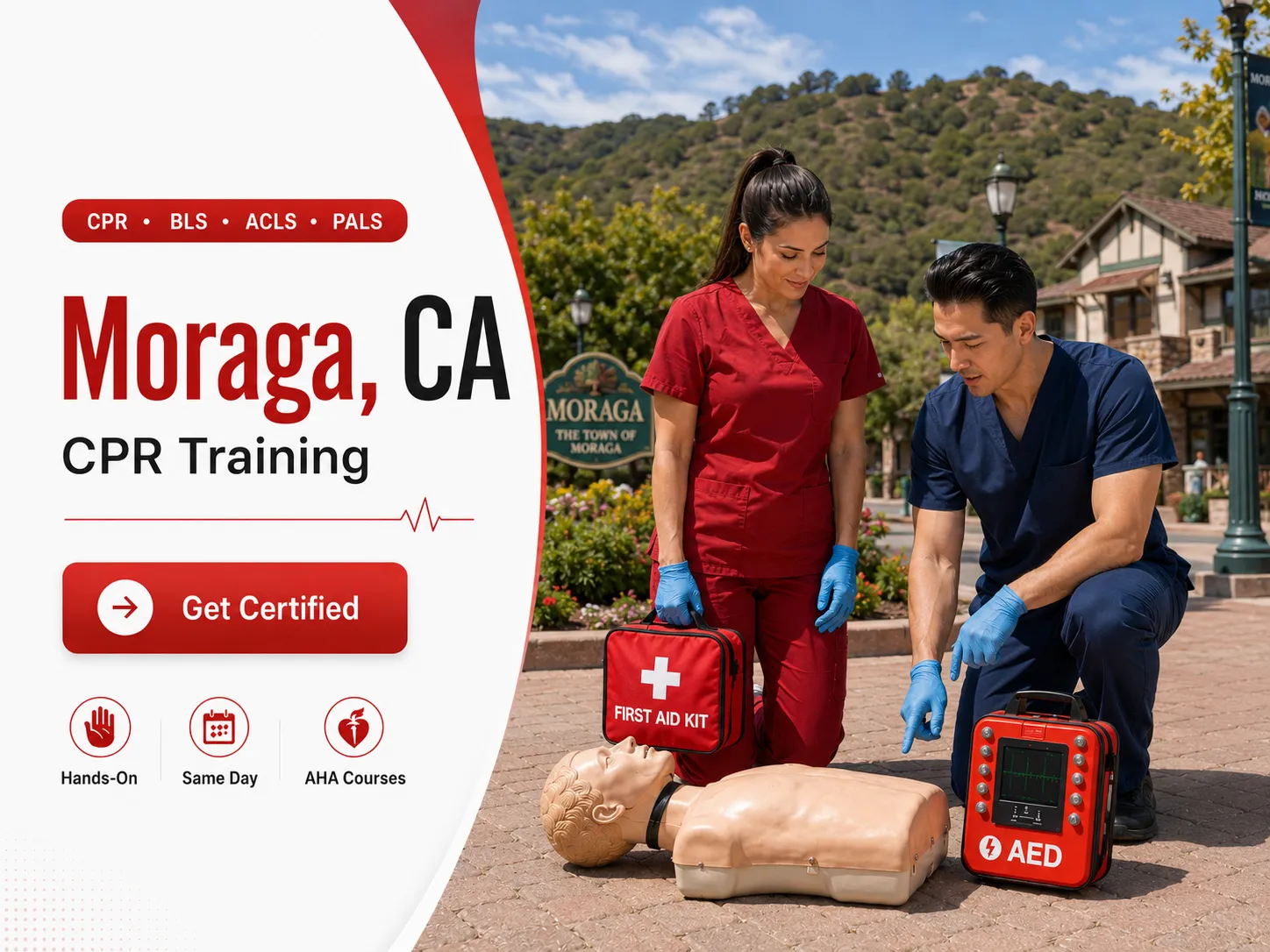 CPR, BLS, ACLS & PALS Certification Courses Near Moraga, CA